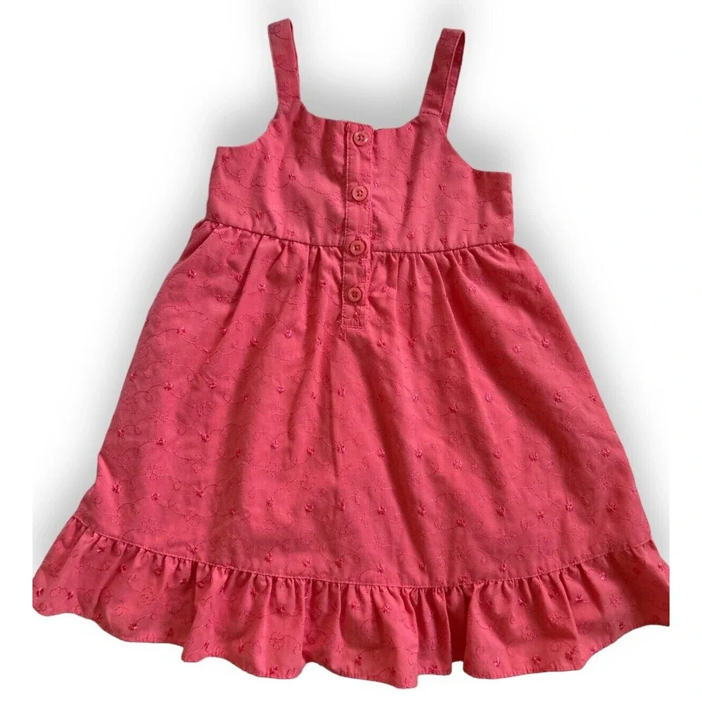 Penelope Mack Girls Pink Dress Watermelon Bow 24 Months